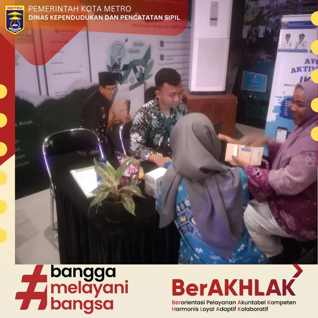 Pelayanan Aktivasi IKD di Anjungan Kota Metro PKOR Way Halim