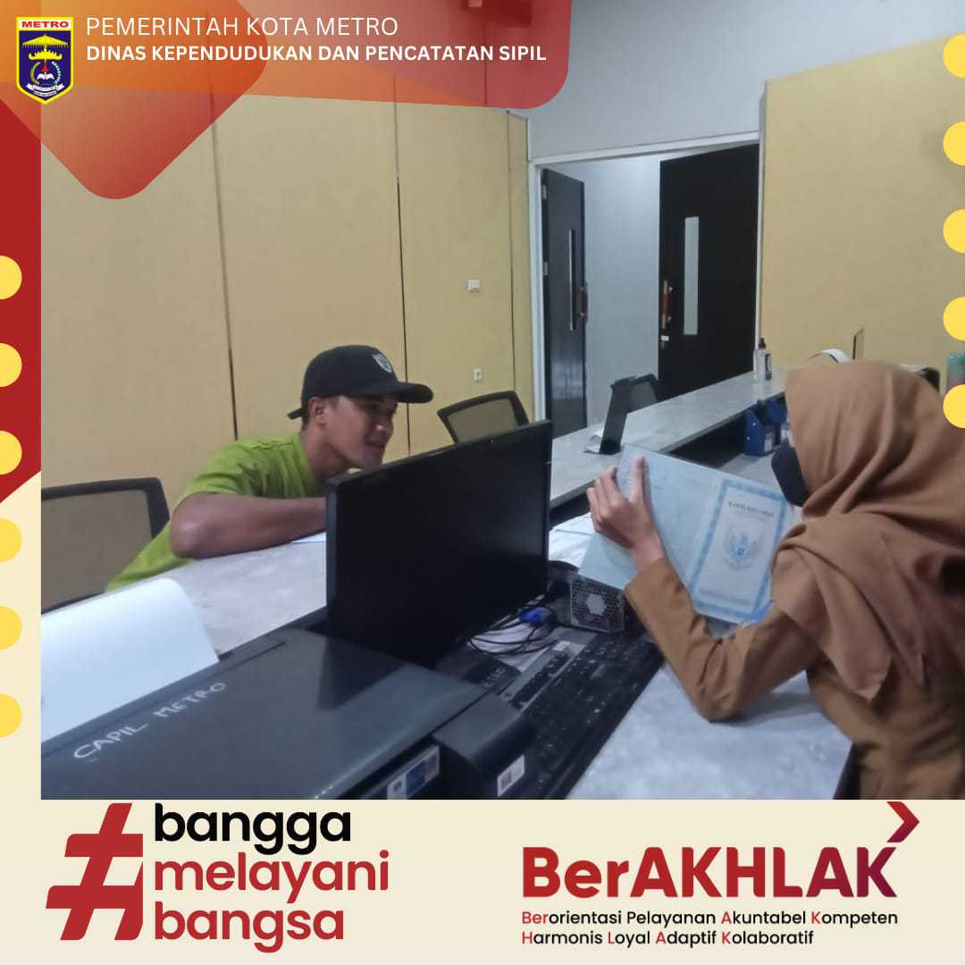 Disdukcapil Lakukan Layanan Adminduk Pada MPP Kota Metro