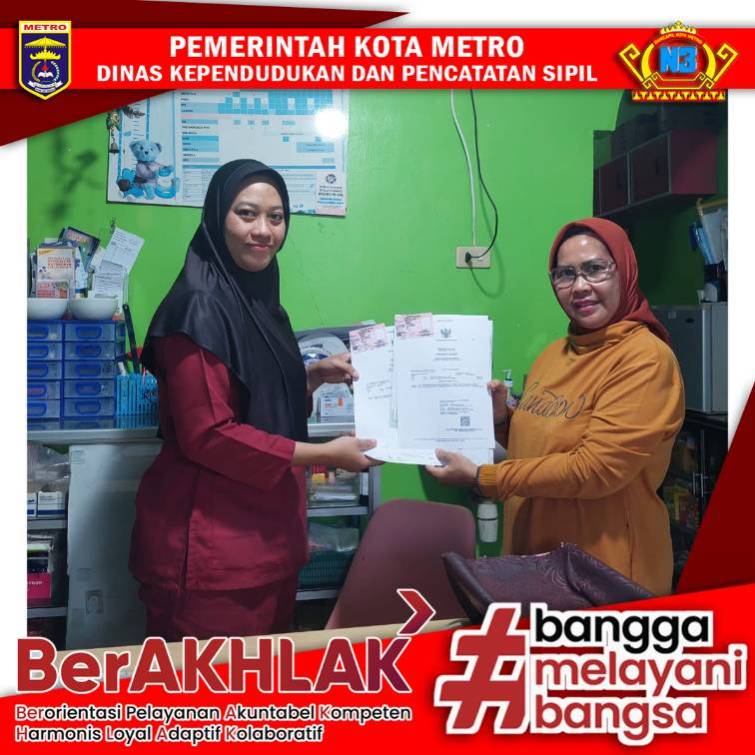 Pelayanan Jemput Bola Harian Dinas Dukcapil Kota Metro