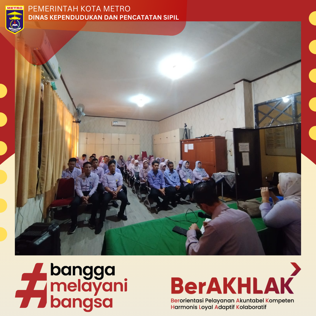 Briefing dan Koordinasi Disdukcapil Metro Menjelang Cuti Bersama