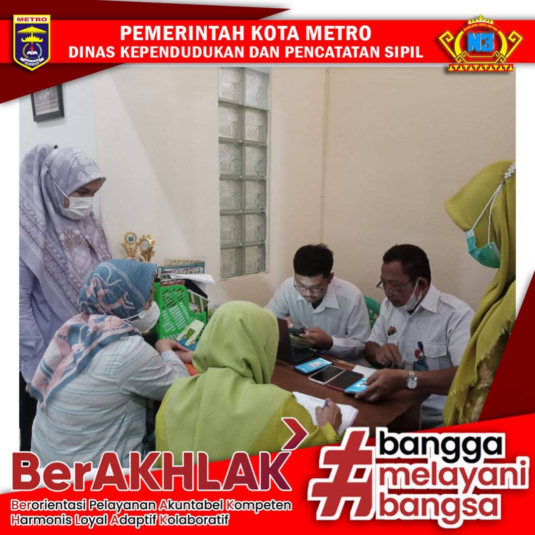 Kegiatan Jemput Bola pelayanan hari ke 8 Pembuatan Identitas Kependudukan Digital (IKD) pada Rumah Sakit Umum Daerah Jenderal Ahmad Yani Kota Metro