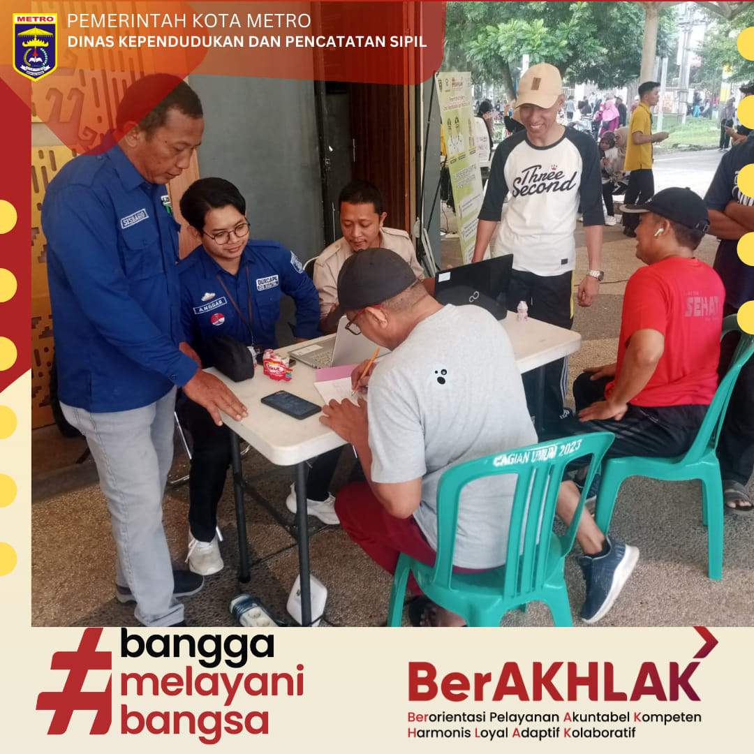 Aktivasi IKD Pada Acara Metro Car Free Day