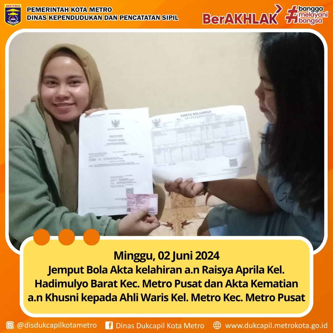 Jemput Bola Penyerahan Dokumen Kependudukan