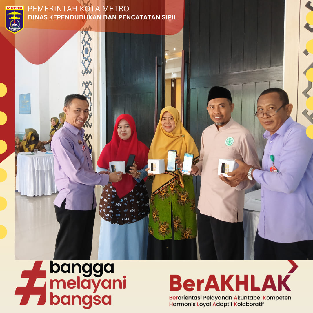 Aktivasi IKD Pada Acara Halal Bihalal Pemerintah Kota Metro dan MUI