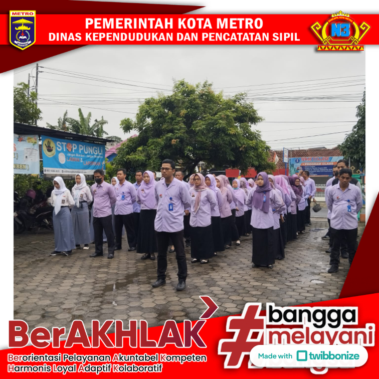 Apel Pagi Disdukcapil Kota Metro Tekankan Keamanan Data sebagai Prioritas Utama