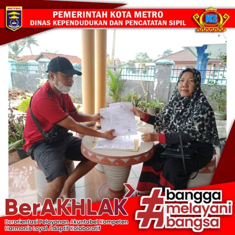 Pelayanan Jemput Bola Harian Dinas Dukcapil Kota Metro