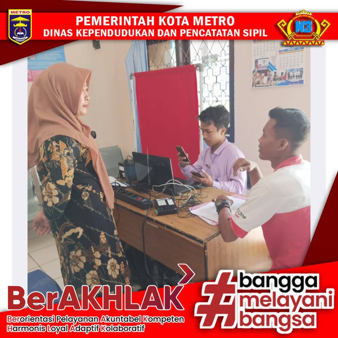 Perekaman KTP-el Keliling dan Pembuatan IKD ke Kelurahan se Kota Metro