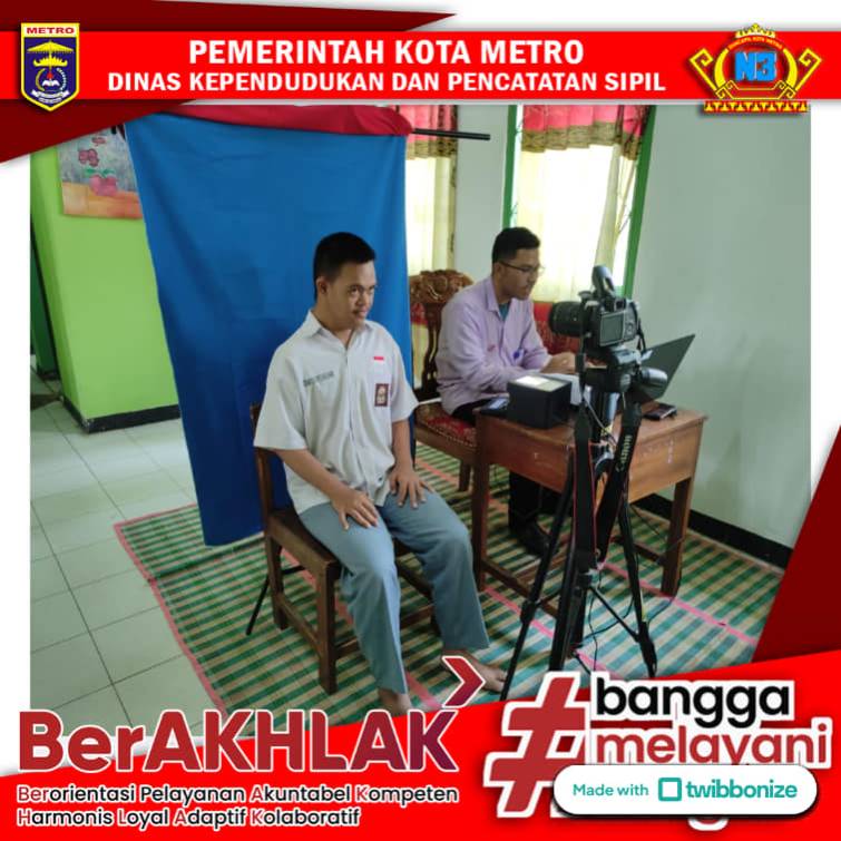 PEREKAMAN KTP-EL KELILING DAN AKTIVASI IKD KE SLB NEGERI KOTA METRO