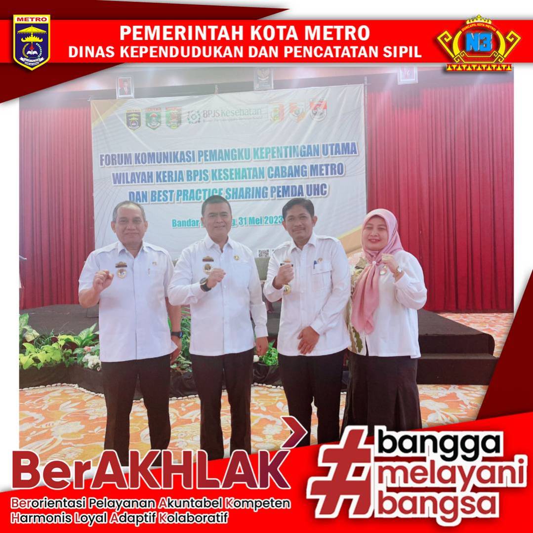 Kepala Disdukcapil Kota Metro Menghadiri Rapat FKP