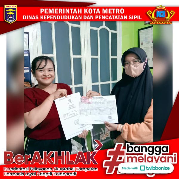 Jemput Bola Mingguan Disdukcapil Kota Metro