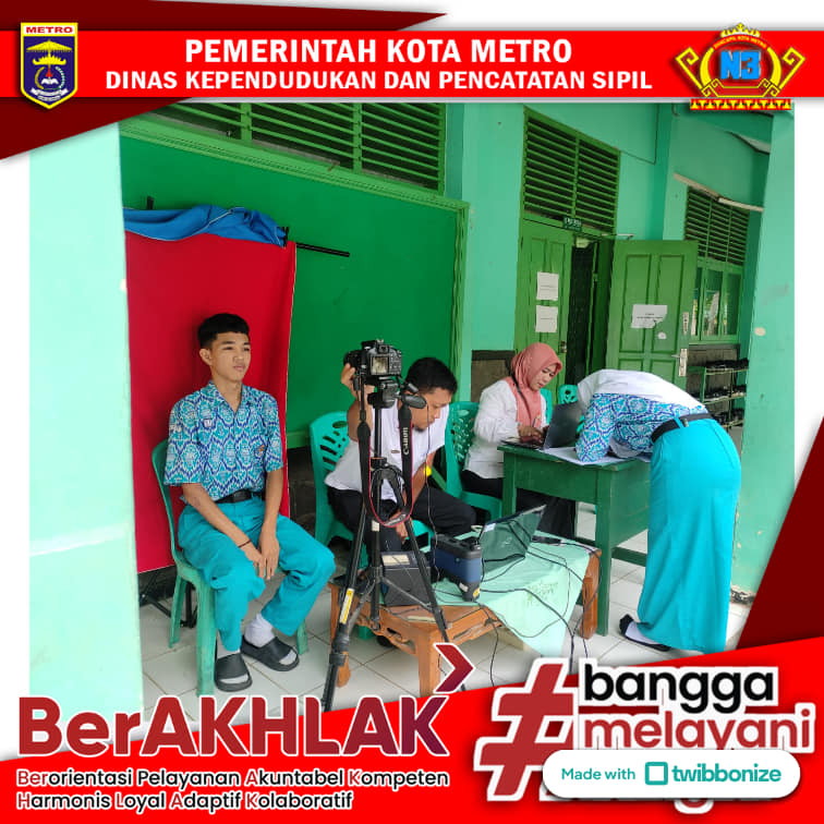 Perekaman KTP-el Keliling Ke SMA NEGERI 3 KOTA METRO