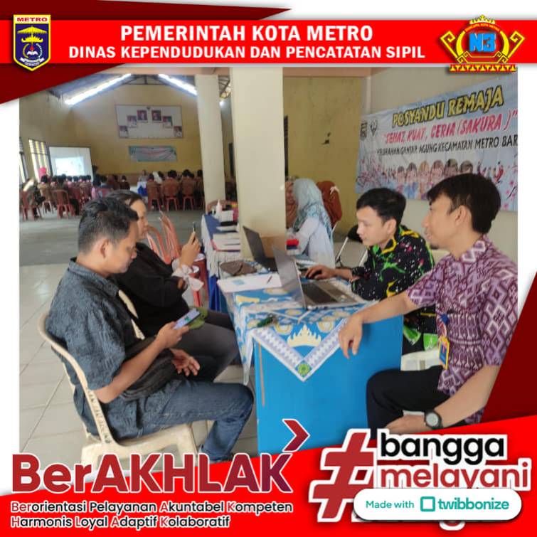 Jemput Bola Pelayanan Aktivasi IKD  di Kelurahan Ganjar Agung