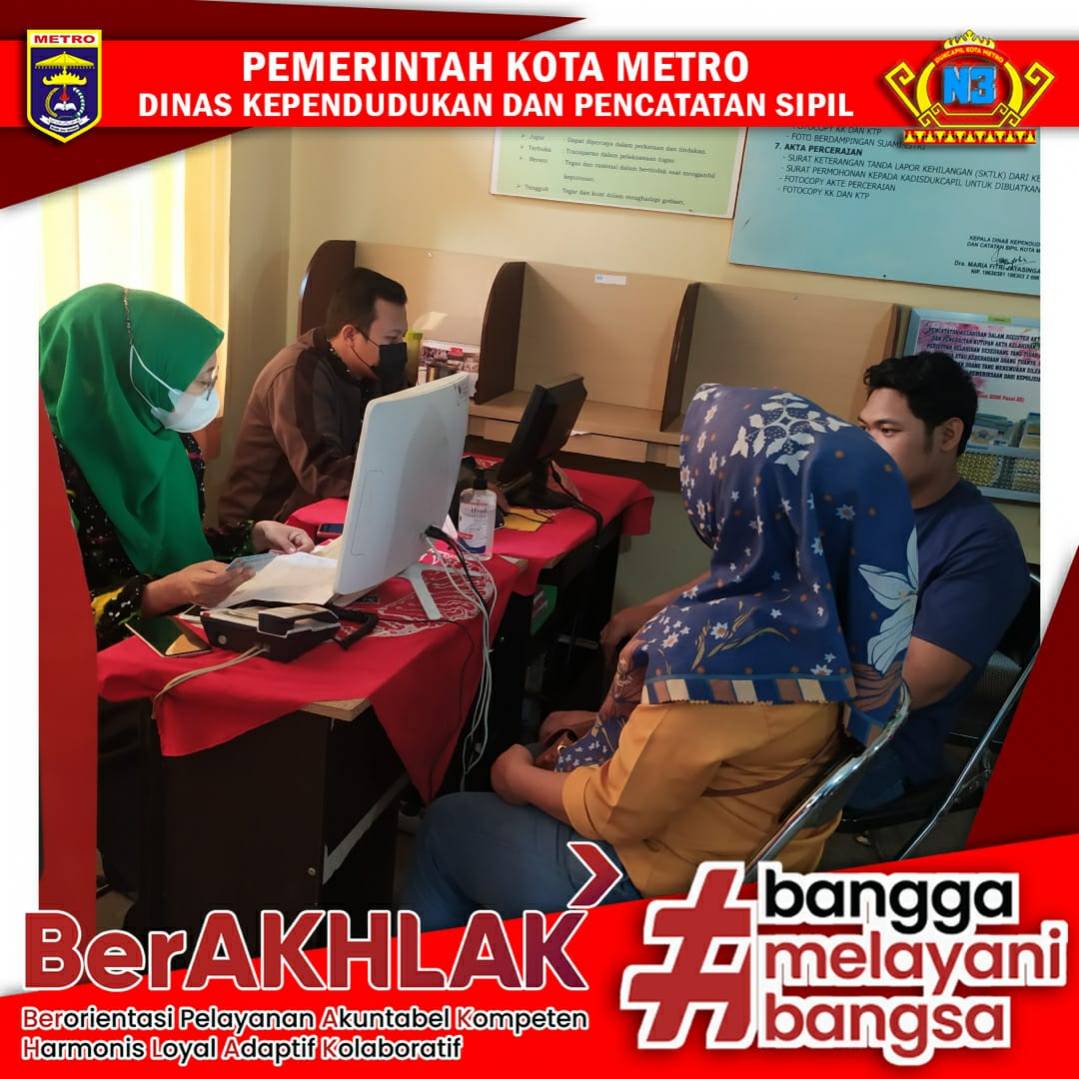 Pelayanan Harian Dinas Dukcapil Kota Metro