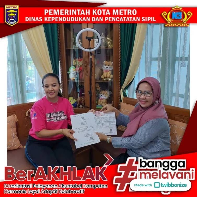 Pelayanan Jemput Bola Mingguan Dinas Dukcapil Kota Metro