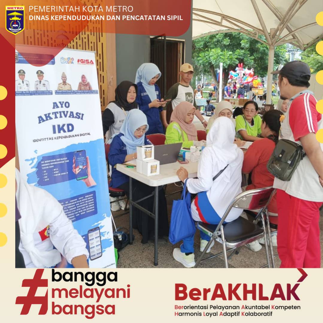 Aktivasi IKD pada acara Metro Car Free Day