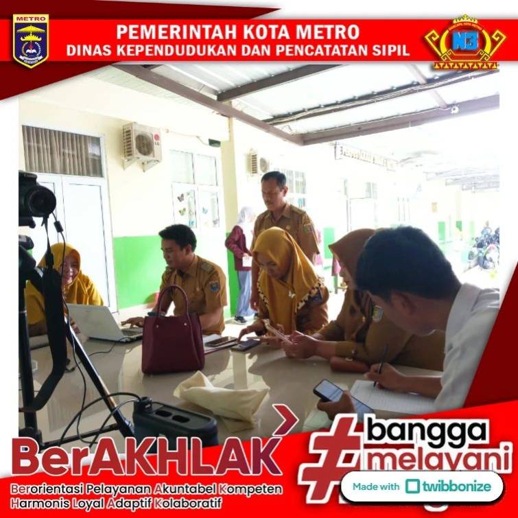 PEREKAMAN KTP-EL KELILING KE SMA N 2 METRO