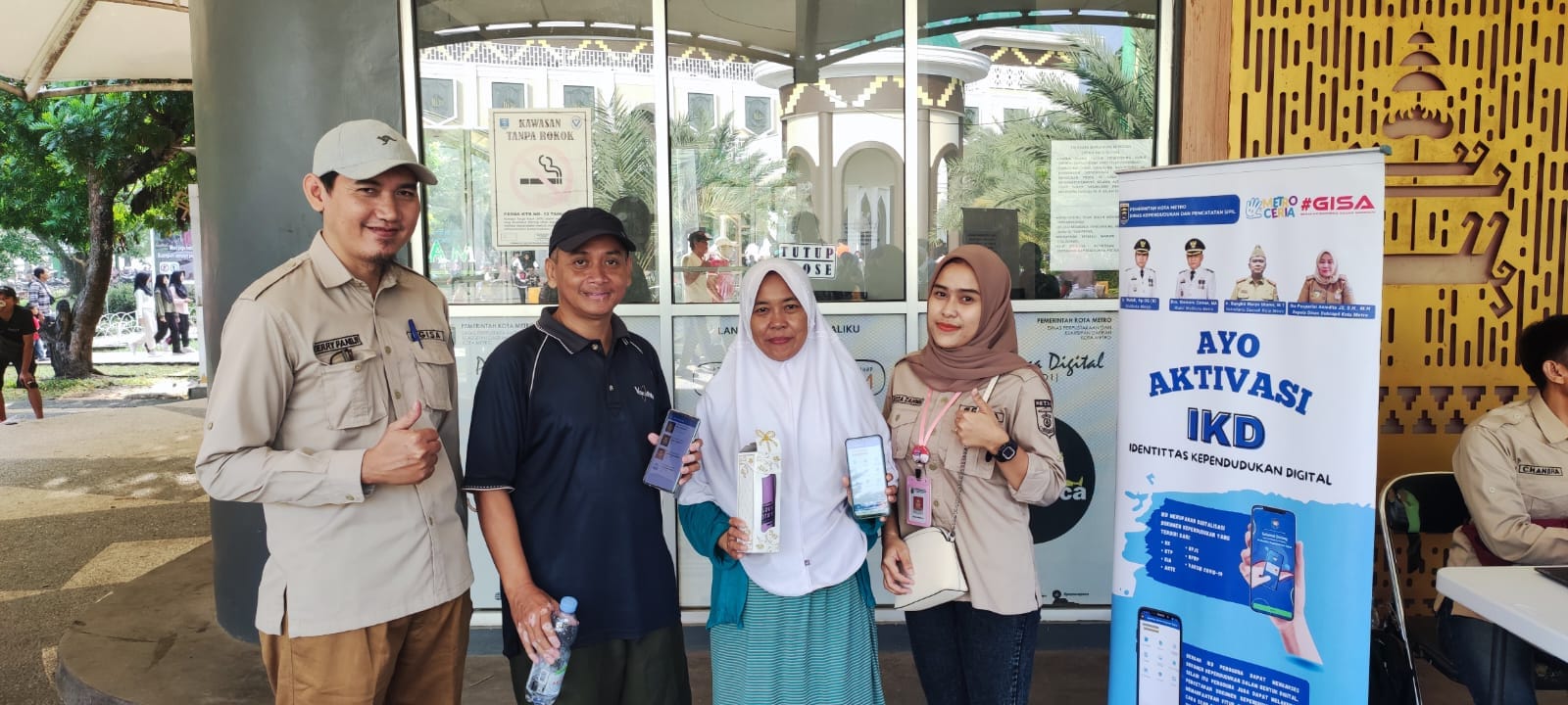 Aktivasi IKD Pada Acara Metro Car Free Day