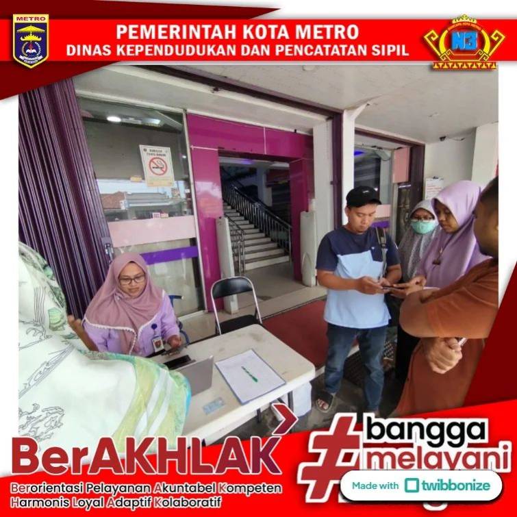 Jemput Bola Pelayanan IKD di PB SWALAYAN KOTA METRO