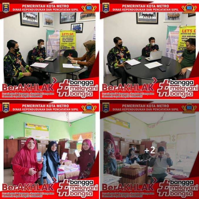 Perekaman KTP-el Keliling dan Pembuatan IKD ke Kelurahan se Kota Metro