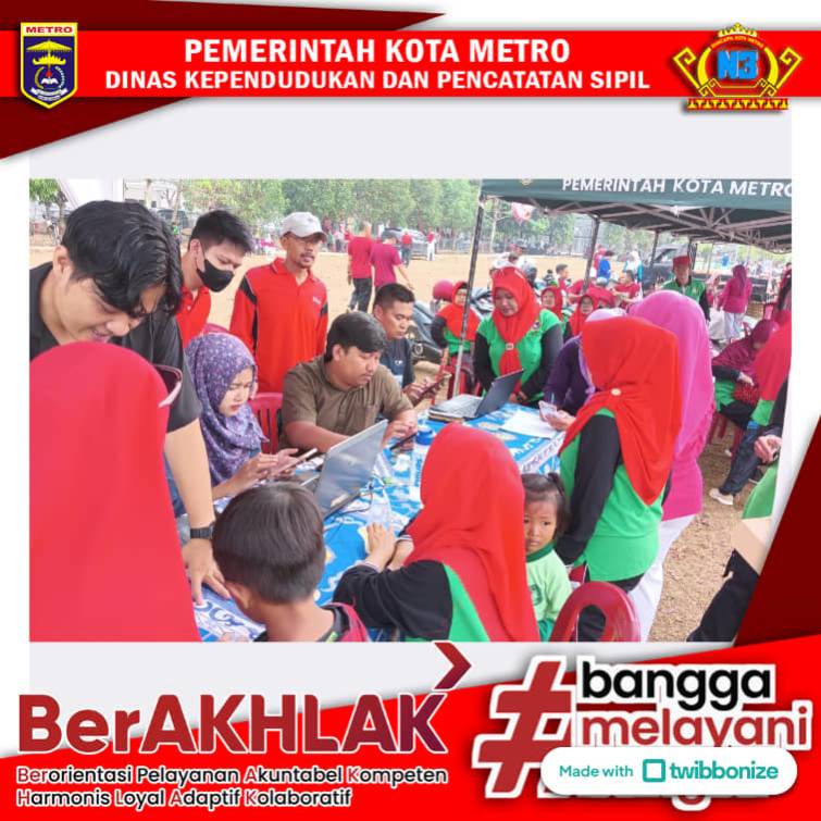 JEMPUT BOLA PELAYANAN IKD di Lapngan Mulyojati Pada acara Metro Sport Tourism
