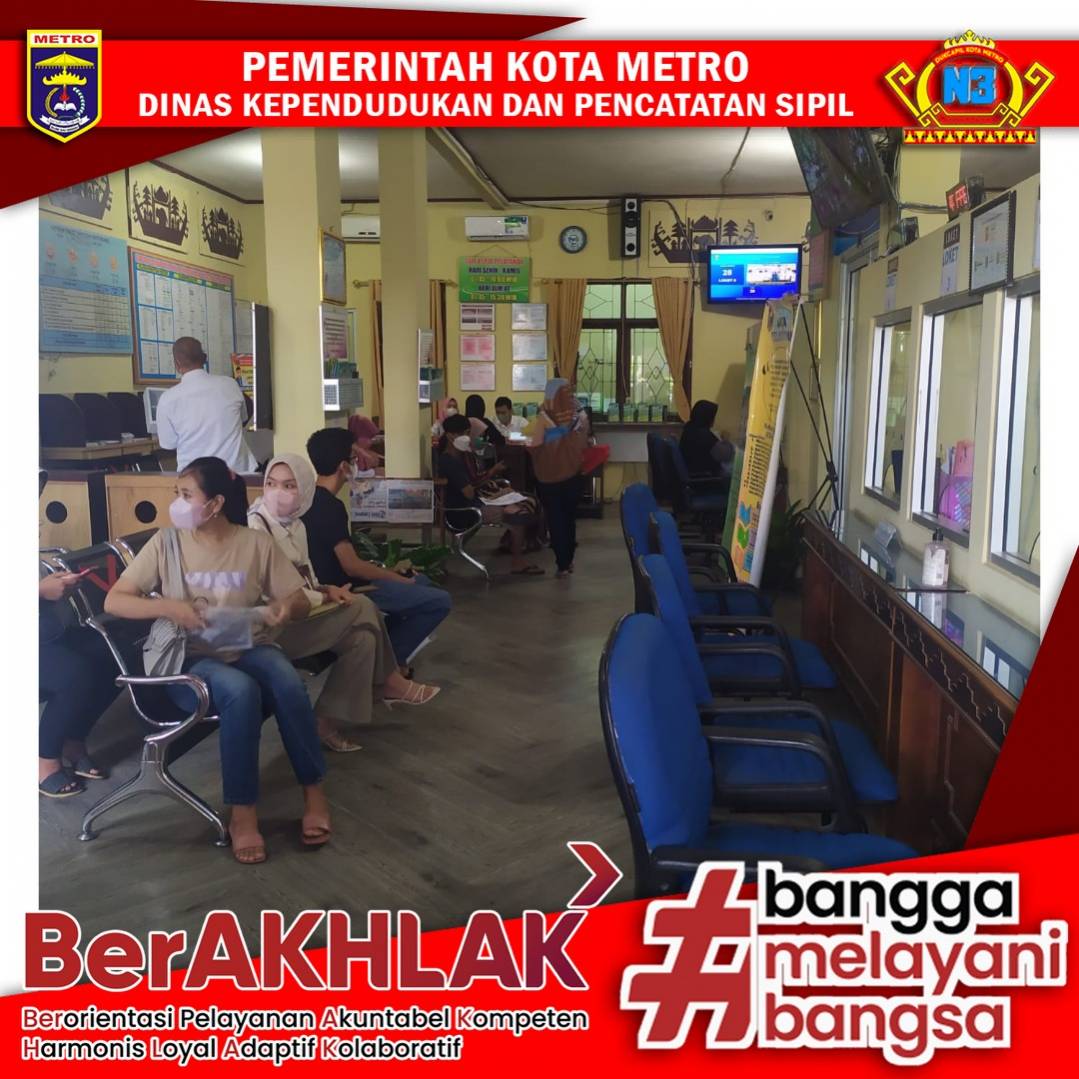 Pelayanan Harian Dinas Dukcapil Kota Metro
