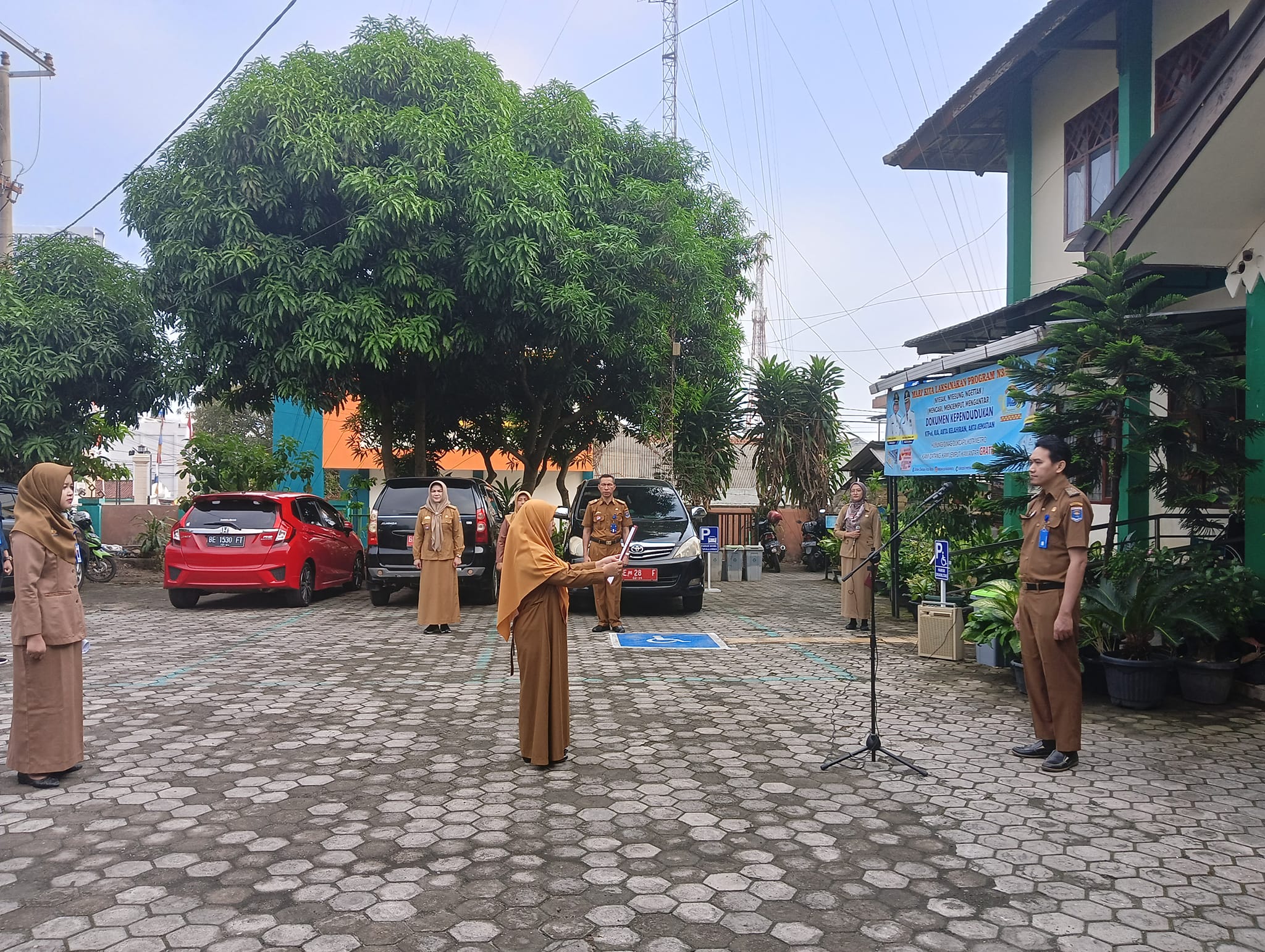 Apel Mingguan Rutin Disdukcapil Kota Metro