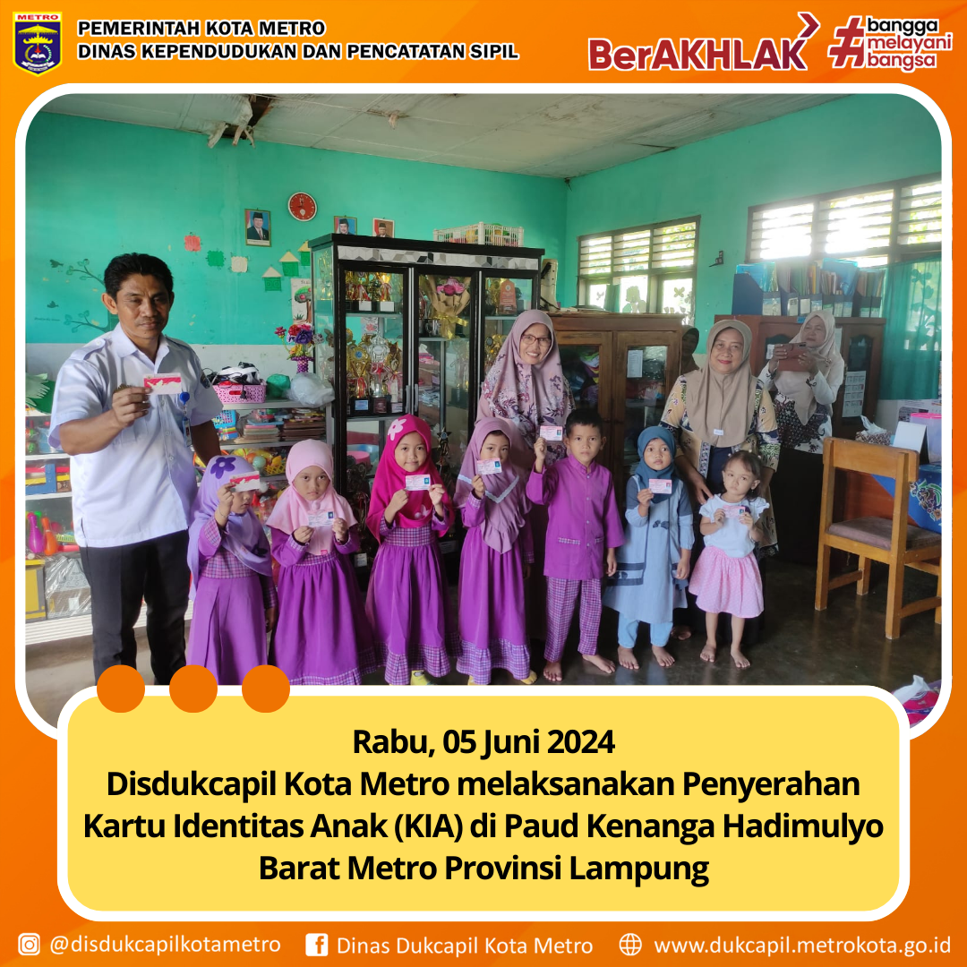Penyerahan KIA Bagi Siswa - Siswi di TK
