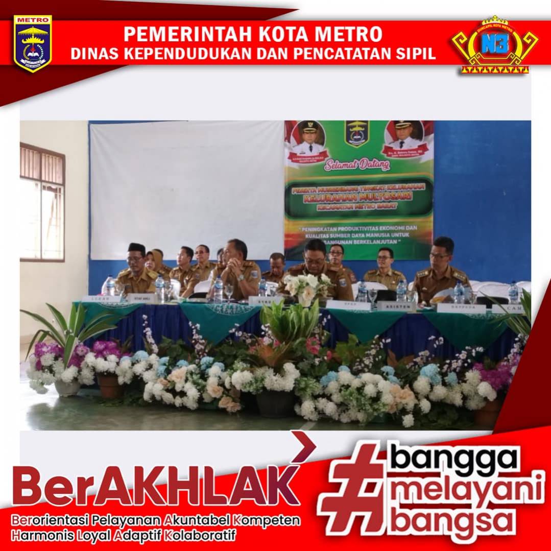 Dinas Dukcapil Kota Metro mengikuti kegiatan Musrenbang Tahun 2023