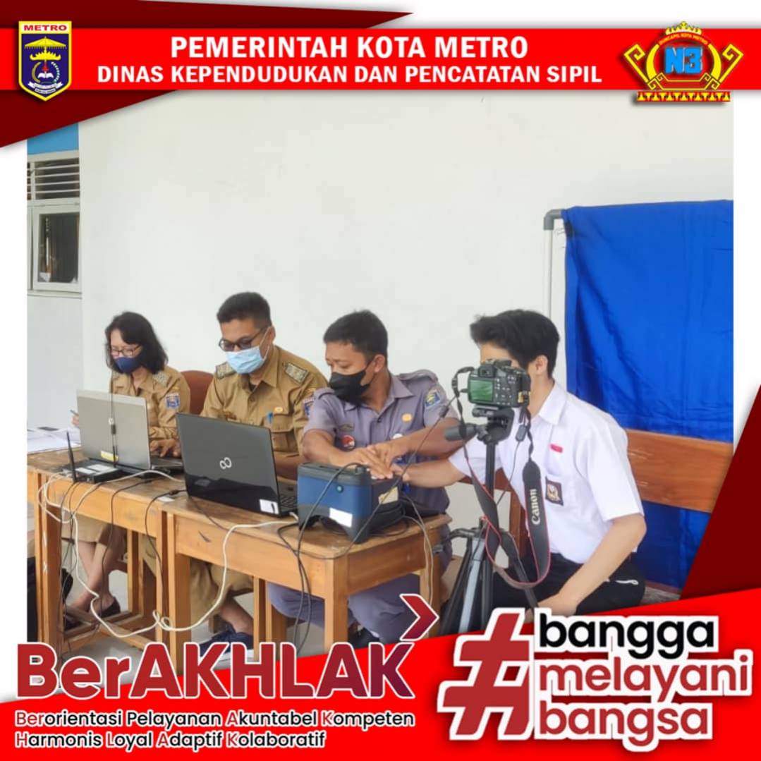 Perekaman KTP-el Keliling ke Sekolah se Kota Metro