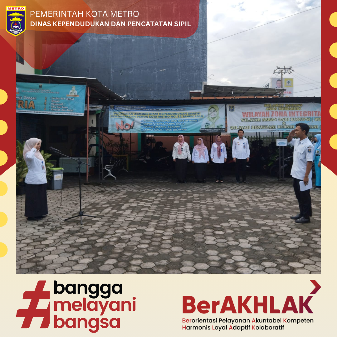 Semangat Pagi Menggema di Disdukcapil Kota Metro