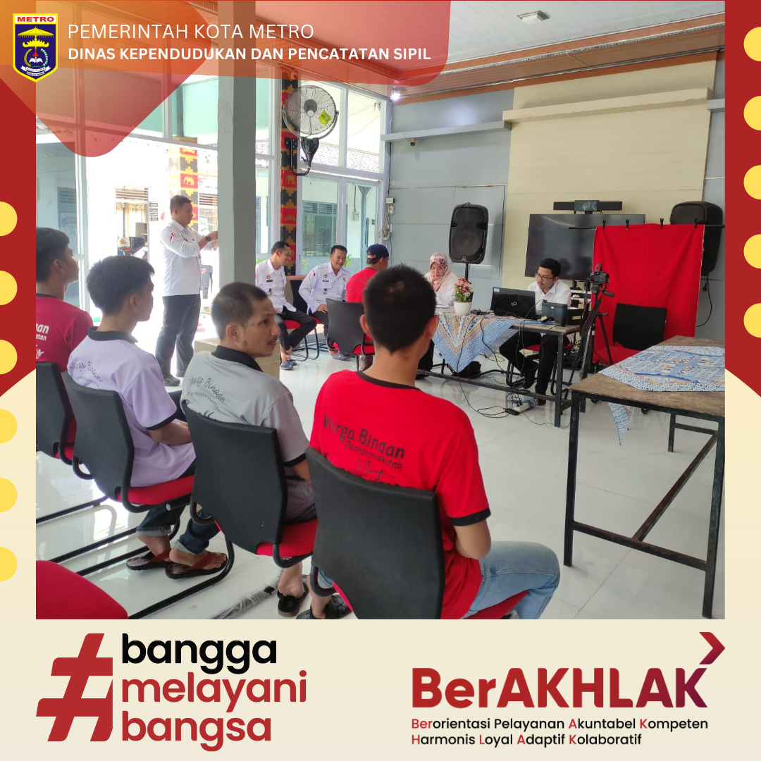 Perekaman KTP-el di LAPAS KELAS II A KOTA METRO