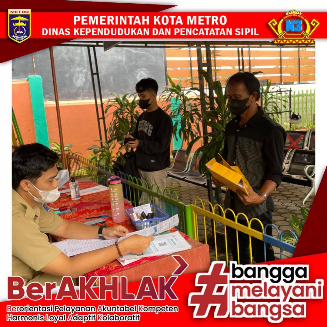 Pelayanan Harian Dinas Dukcapil Kota Metro