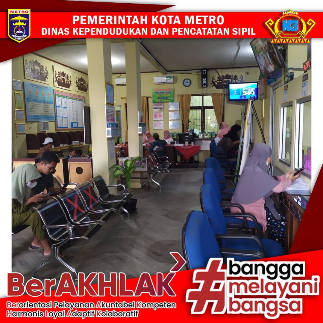 Pelayanan Harian Dinas Dukcapil Kota Metro