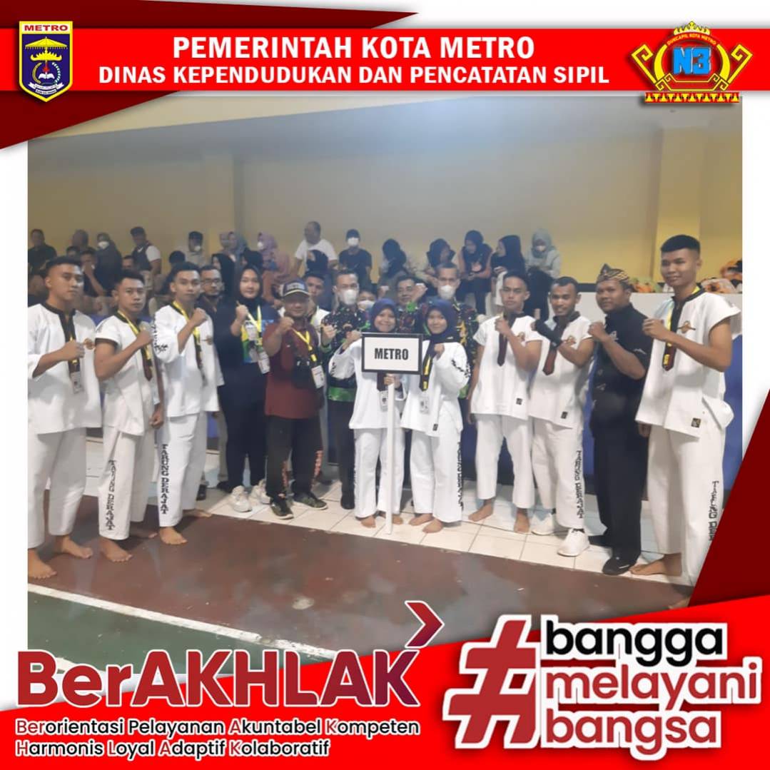 Disdukcapil Kota Metro menjadi pendamping Cabor Tarung Jeragat