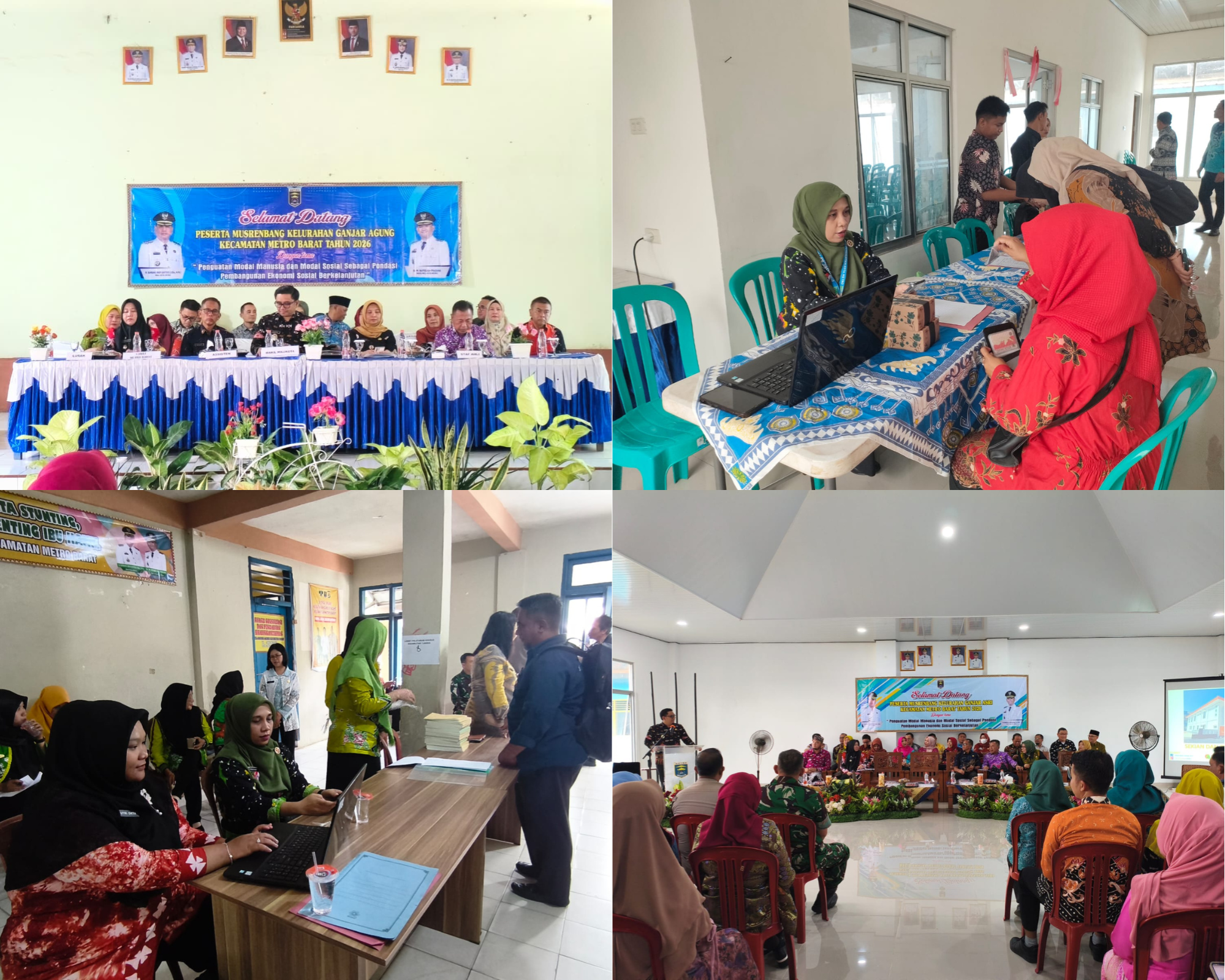 Disdukcapil Kota Metro Hadiri Musrenbang Kelurahan Sekaligus Layani Aktivasi IKD di Metro Barat