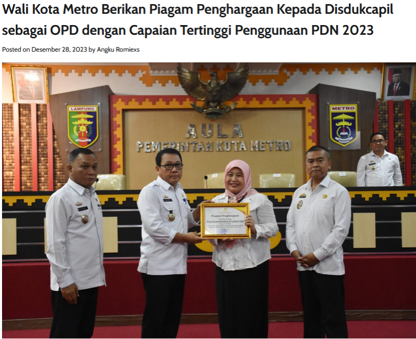 Walikota Metro memberi arahan pada Rapat Koordinasi Tim Peningkatan Pengunaan Produk Dalam Negeri (P3DN) Pemerintah Kota Metro Tahun Anggaran 2023