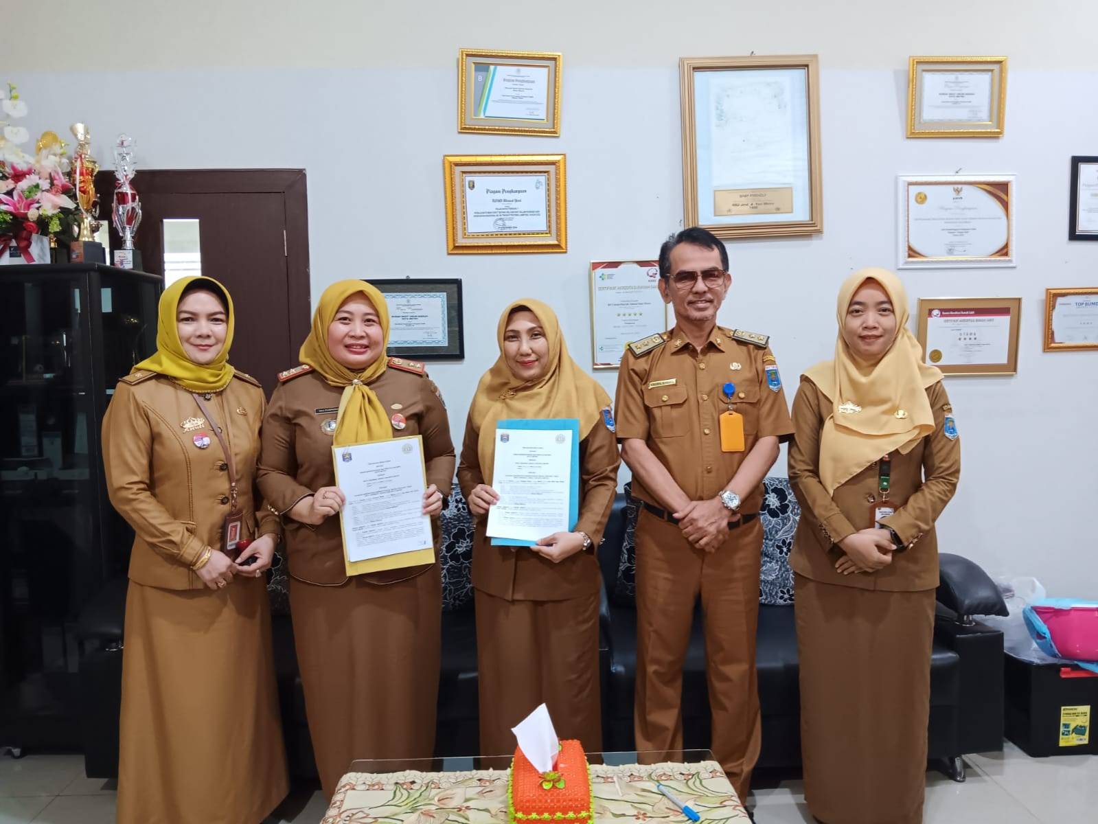Penandatanganan Perjanjian Kerjasama Antara Dinas Dukcapil Kota Metro Dengan RSUD Jenderal Ahmad Yani Kota Metro