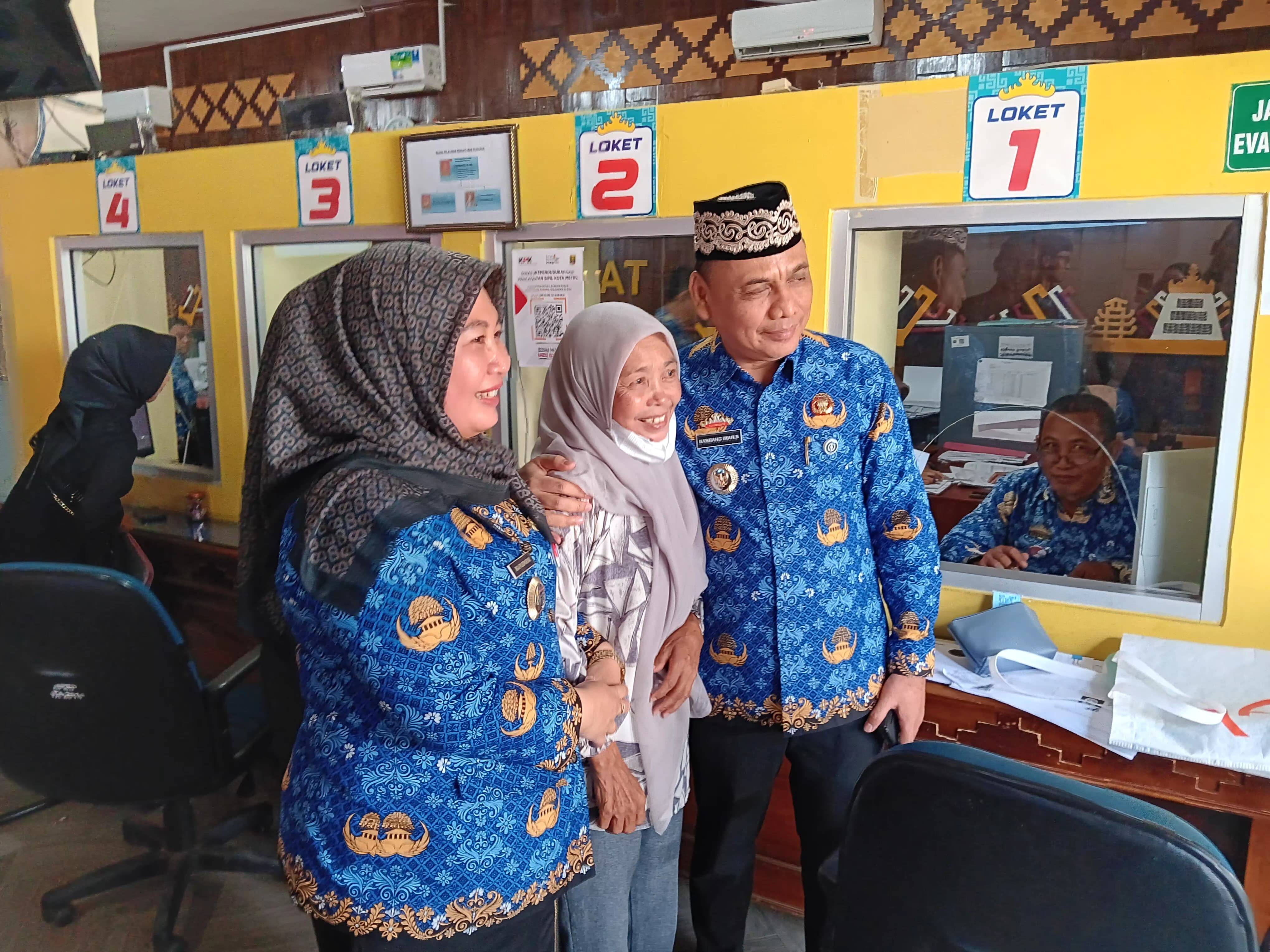 Kunjungan Kerja Bapak Wali Kota Metro ke Dinas Dukcapil Kota Metro