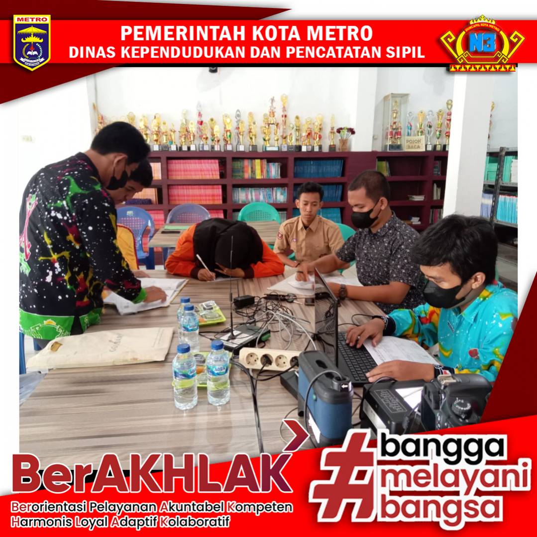 Perekaman KTP-el Keliling Sekolah se Kota Metro