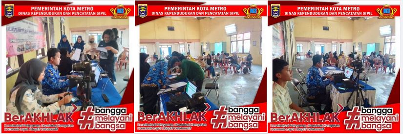 Perekaman KTP-el Keliling dan Pembuatan IKD ke Kelurahan se Kota Metro