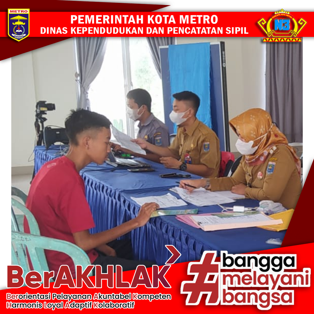 Perekaman KTP-el Keliling ke Kelurahan se Kota Metro