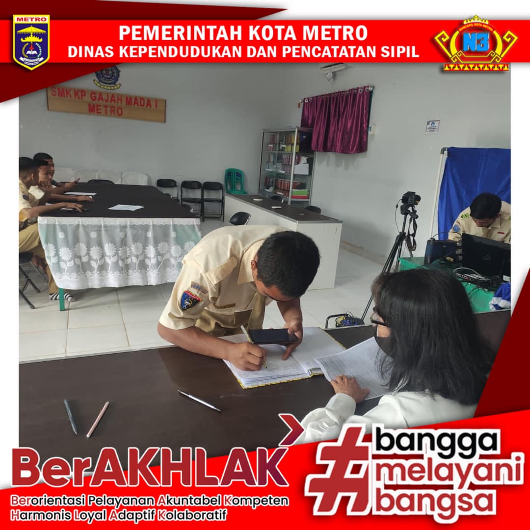 Perekaman KTP-el Keliling Sekolah se Kota Metro