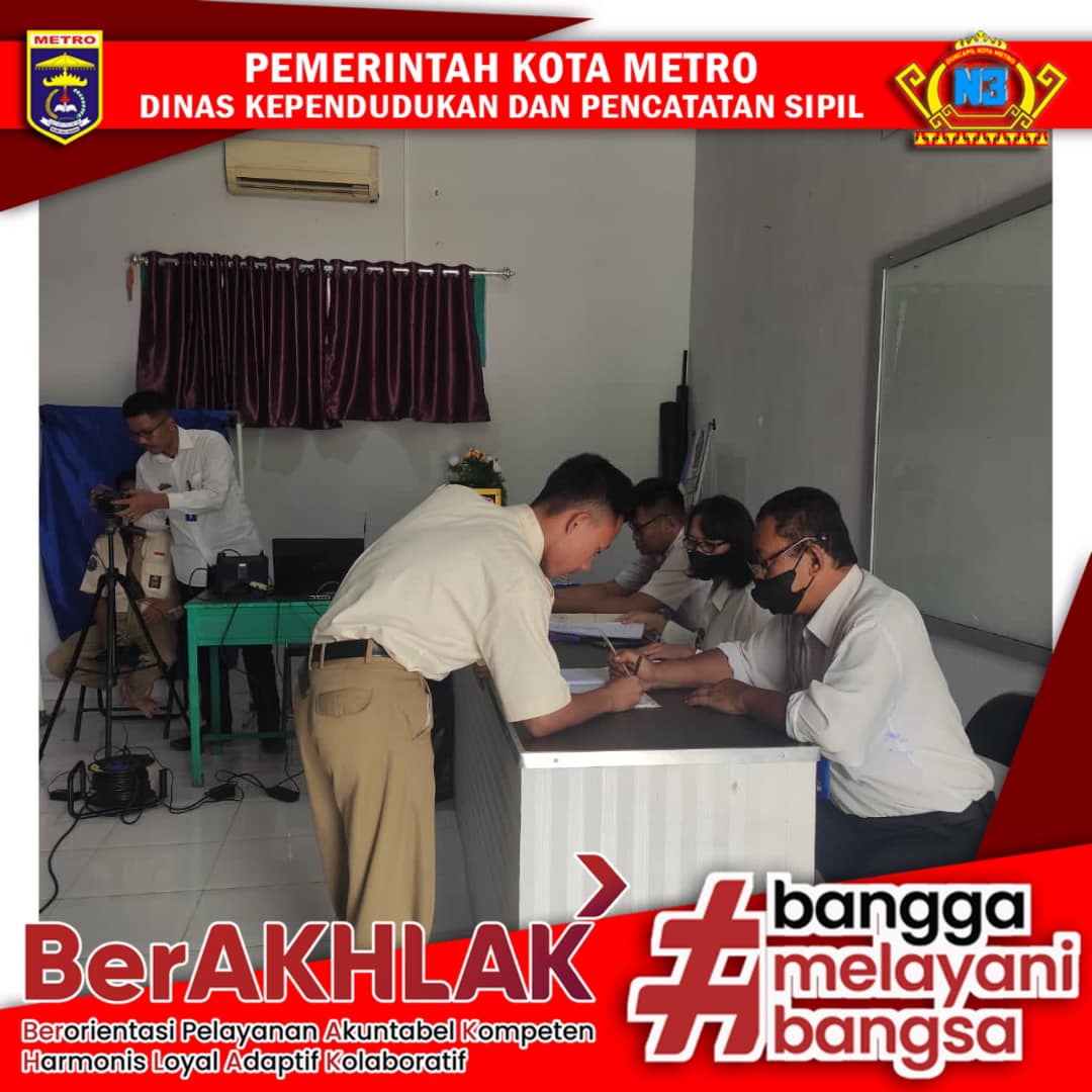 Perekaman KTP-el Keliling Sekolah se Kota Metro