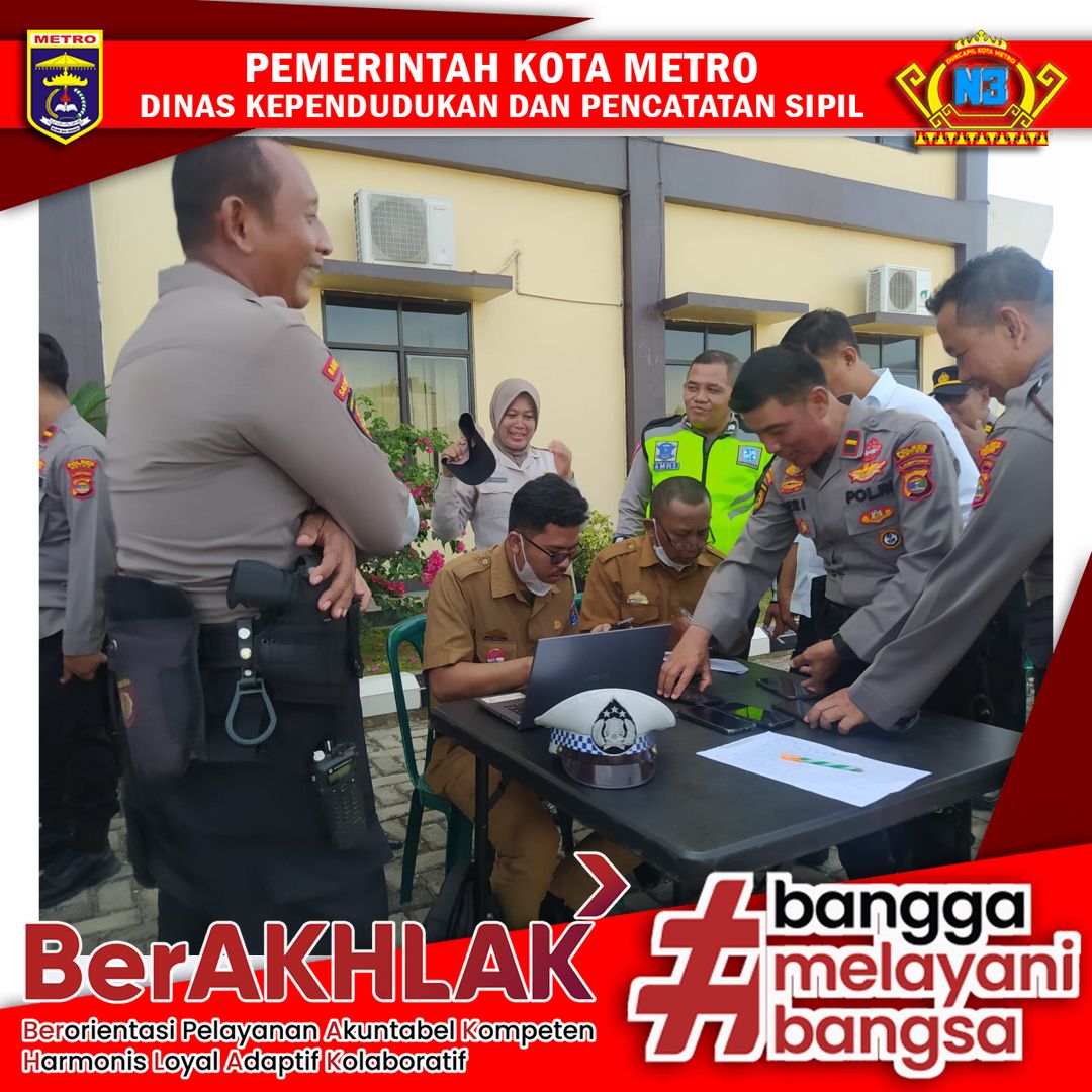 Jemput Bola pelayanan Pembuatan Identitas Kependudukan Digital (IKD) pada Polres Metro