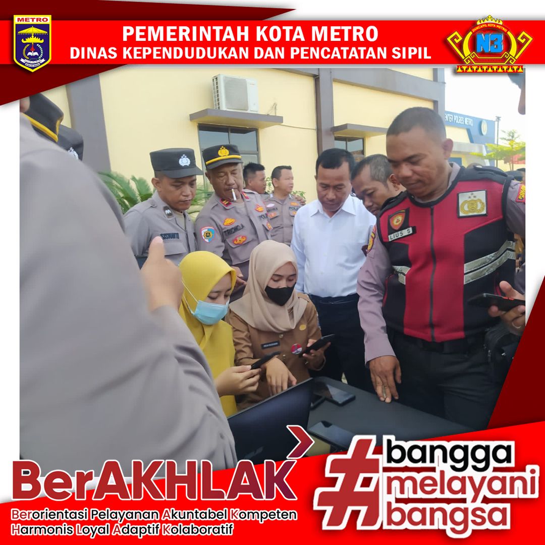 Jemput Bola pelayanan Pembuatan Identitas Kependudukan Digital (IKD) pada Polres Metro