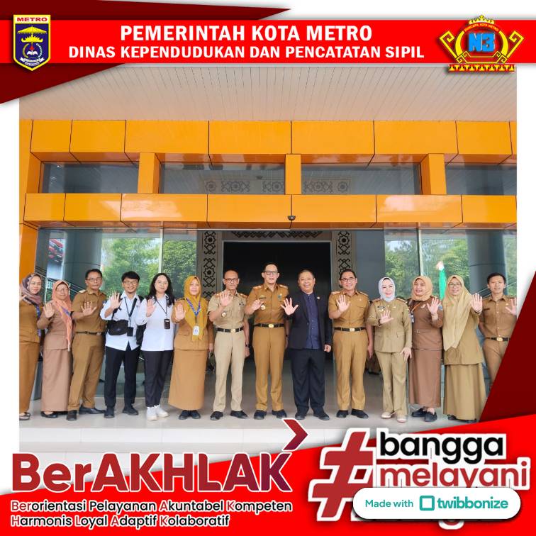 Disdukcapil Kota Metro menghadiri Kunjungan Staf Khusus Wakil Presiden