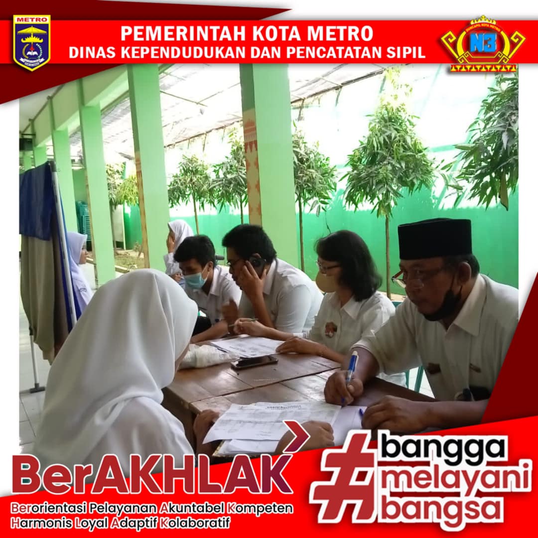 Perekaman KTP-el Keliling ke Sekolah se Kota Metro