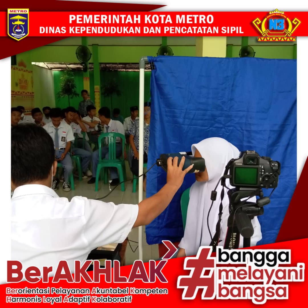 Perekaman KTP-el Keliling ke Sekolah se Kota Metro