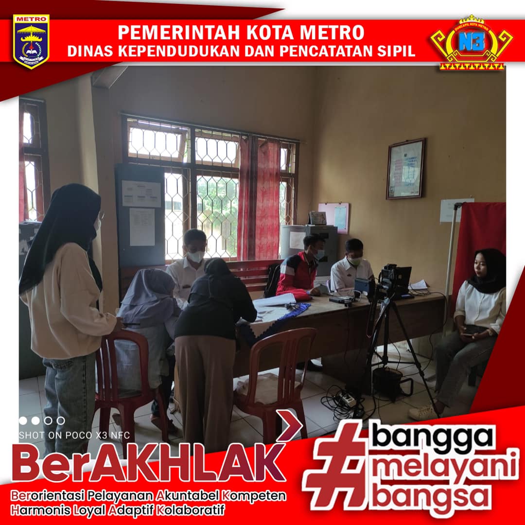 Perekaman KTP-el Keliling ke Kelurahan se Kota Metro