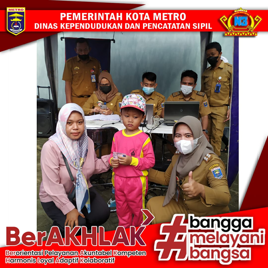 Pelayanan Administrasi Kependudukan Kartu Identitas Anak (KIA) dan Akta Kelahiran dalam rangka Peringatan Hari Anak Nasional 2022